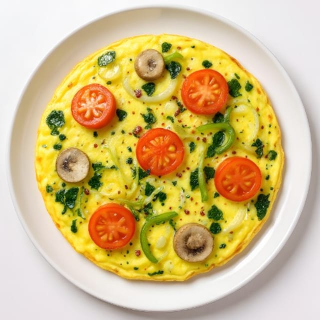 Vegetable Omelette.